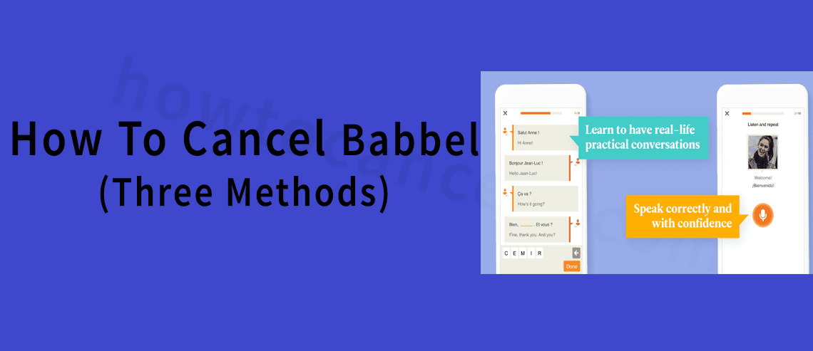 How to cancel Babbel,