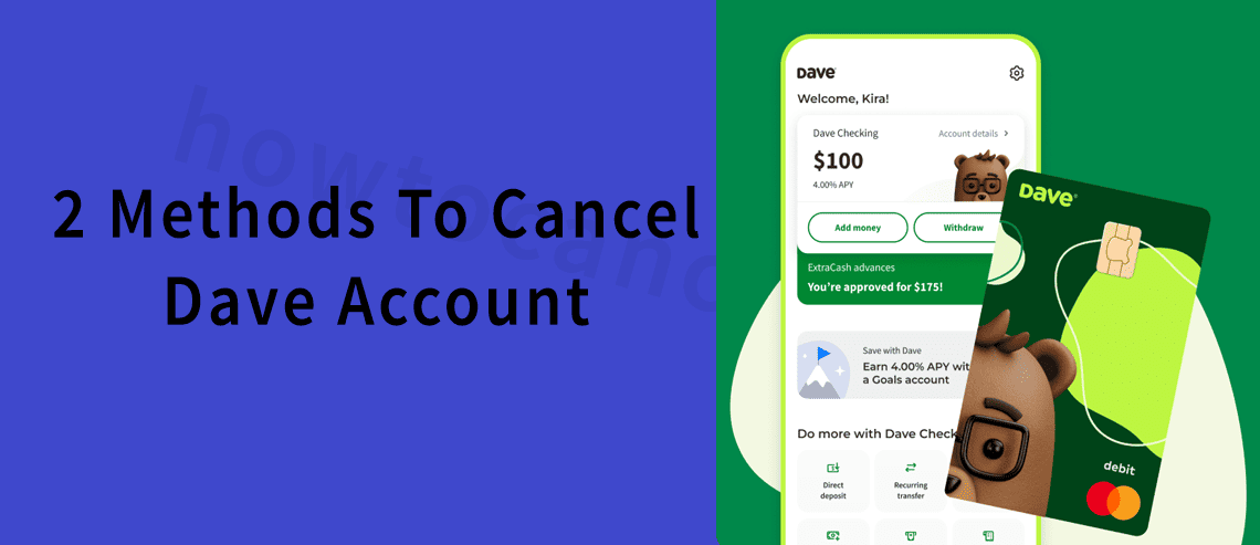 How to cancel Dave Account,